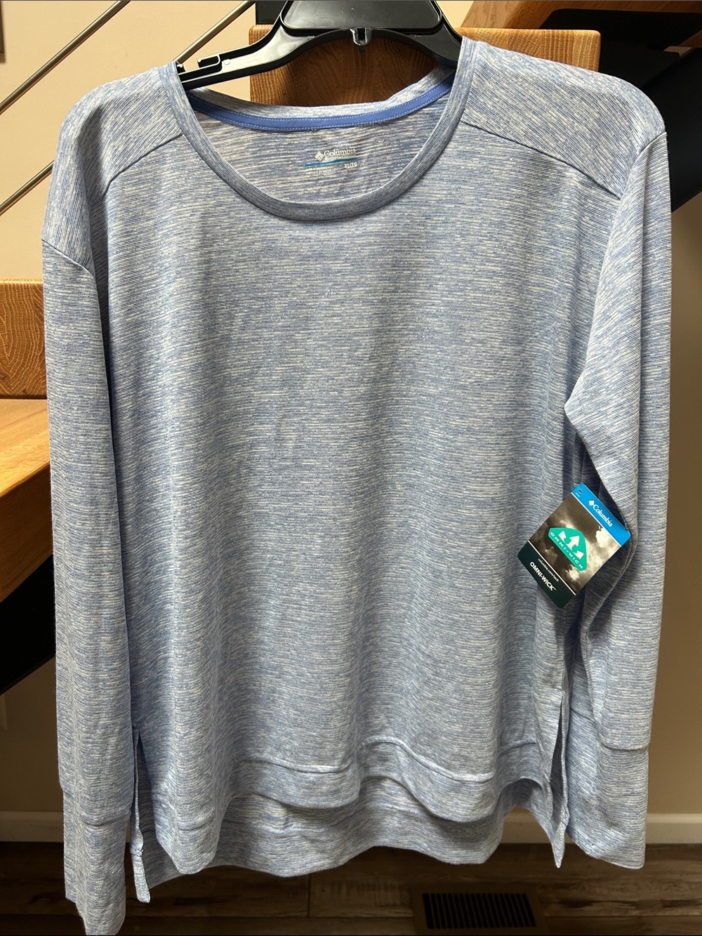 Columbia Light Heathered Blue Crewneck Sweater